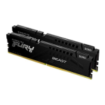 Kingston FURY Beast - DDR5 - kit - 32 GB: 2 x 16 GB - DIMM 288-PIN - 5200 MHz / PC5-41600 - CL40 - 1.25 V - senza buffer - on-die ECC - nero
